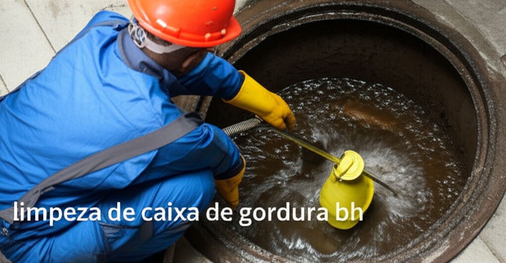 limpeza de caixa de gordura bh